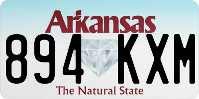 AR license plate 894KXM