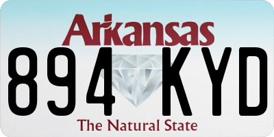 AR license plate 894KYD