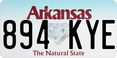 AR license plate 894KYE