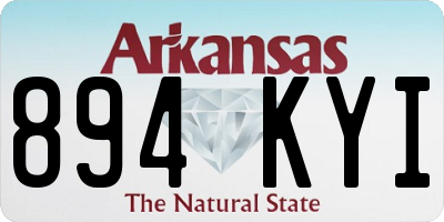 AR license plate 894KYI