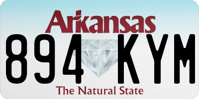 AR license plate 894KYM