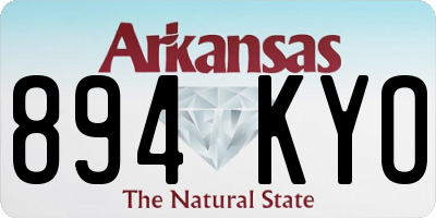 AR license plate 894KYO