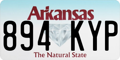 AR license plate 894KYP
