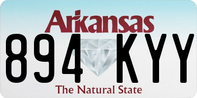 AR license plate 894KYY
