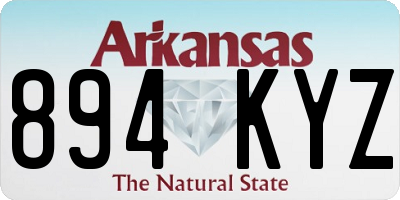 AR license plate 894KYZ