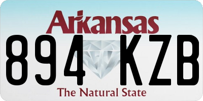 AR license plate 894KZB