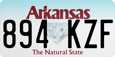 AR license plate 894KZF