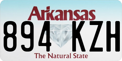 AR license plate 894KZH