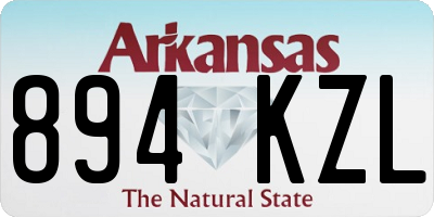 AR license plate 894KZL
