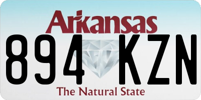 AR license plate 894KZN