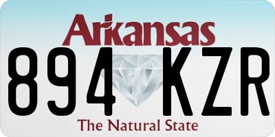 AR license plate 894KZR