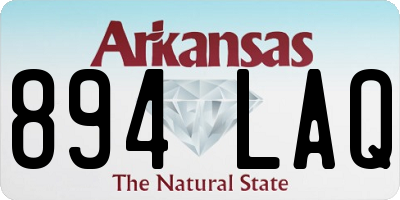 AR license plate 894LAQ