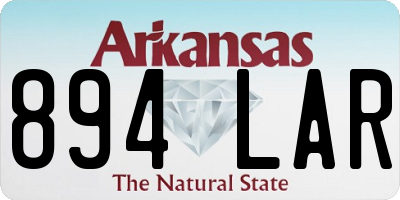 AR license plate 894LAR