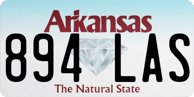 AR license plate 894LAS