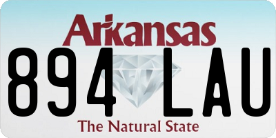 AR license plate 894LAU