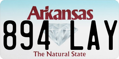 AR license plate 894LAY