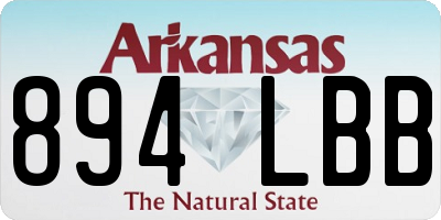 AR license plate 894LBB
