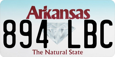 AR license plate 894LBC