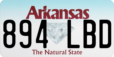 AR license plate 894LBD