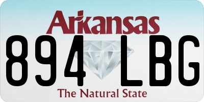 AR license plate 894LBG