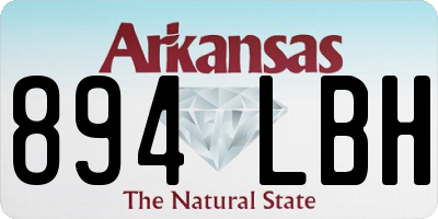 AR license plate 894LBH