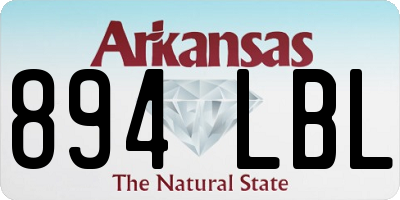 AR license plate 894LBL