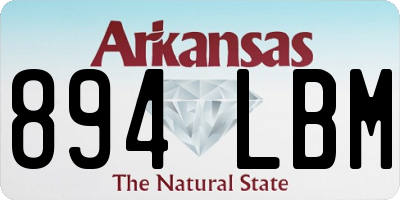 AR license plate 894LBM