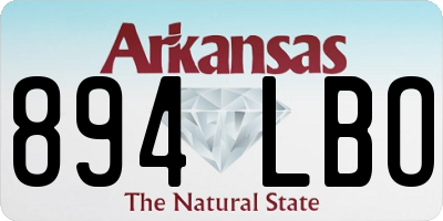 AR license plate 894LBO