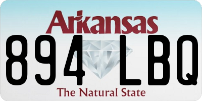 AR license plate 894LBQ