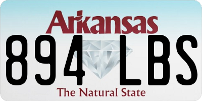 AR license plate 894LBS