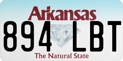 AR license plate 894LBT