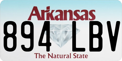 AR license plate 894LBV