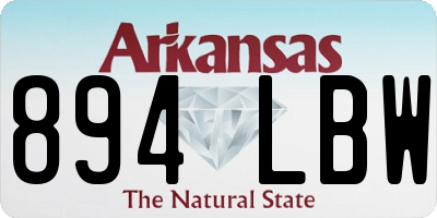 AR license plate 894LBW