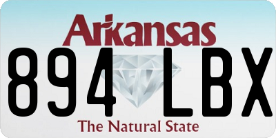 AR license plate 894LBX