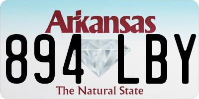AR license plate 894LBY