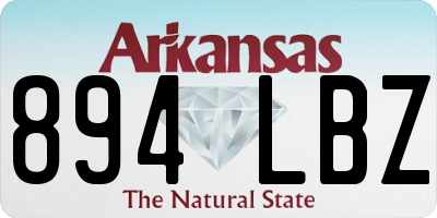 AR license plate 894LBZ