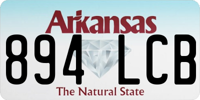 AR license plate 894LCB