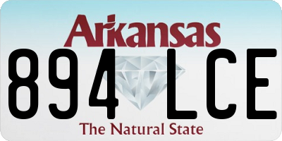AR license plate 894LCE