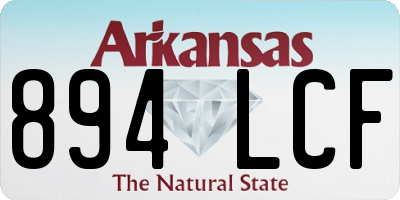 AR license plate 894LCF