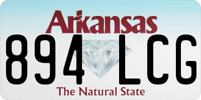 AR license plate 894LCG