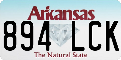 AR license plate 894LCK