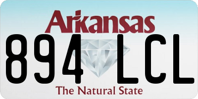 AR license plate 894LCL