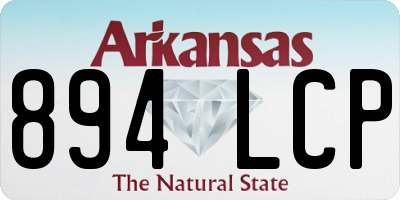AR license plate 894LCP