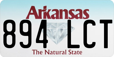 AR license plate 894LCT