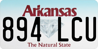 AR license plate 894LCU