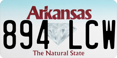 AR license plate 894LCW