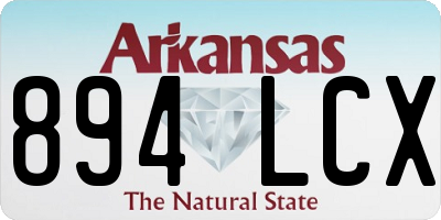 AR license plate 894LCX