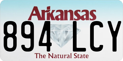 AR license plate 894LCY