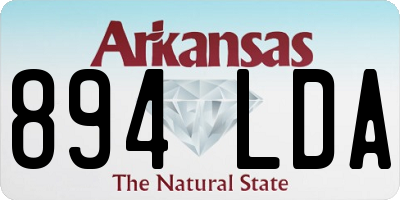 AR license plate 894LDA