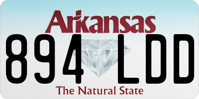 AR license plate 894LDD